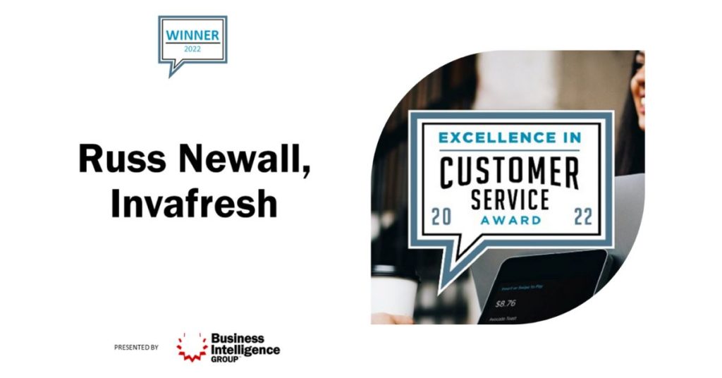 Invafresh Wins 2022 Excellence in Customer Service Award
